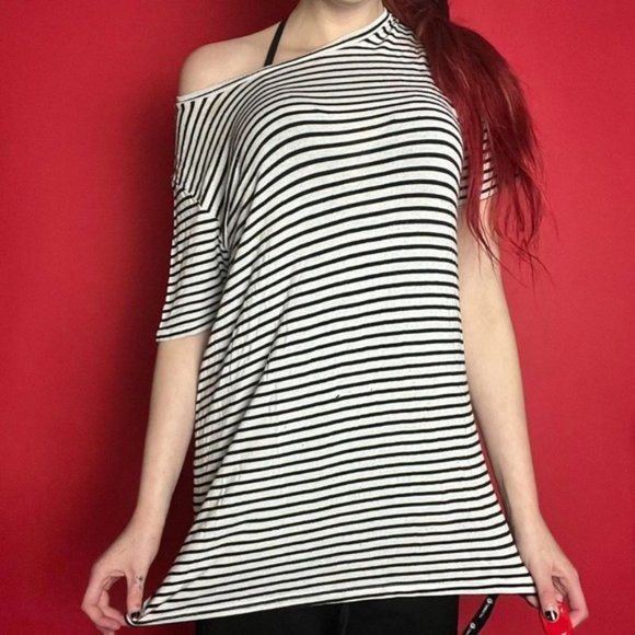 Striped tee shirt dress ?????? - Picture 3 of 4